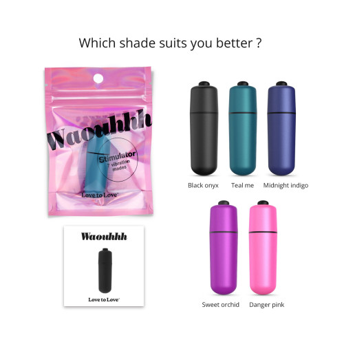 Виброшара Love To Love WAOUHHH - TEAL ME, 7 режимов, на батарейках