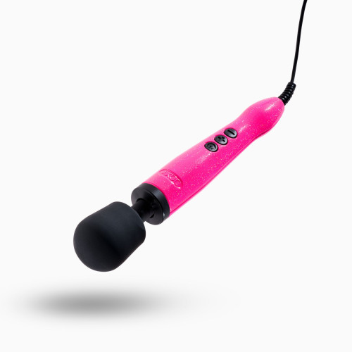 Вібромасажер DOXY Die Cast Massager Hot Pink, дуже потужний, живлення 220В, металевий корпус