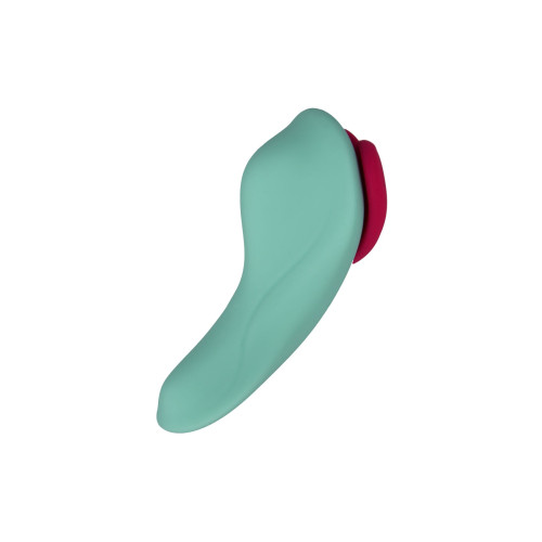 Вібратор у трусики FairyGasm HeartGem green, на магніті, пульт ДК