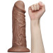 Реалистичный вибратор LoveToy Realistic Chubby Vibrating Dildo 10.5 Коричневый