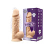 Фалоімітатор з вібрацією SilexD Norman Vibro Flesh (Model 1 size 8,5) + LRS, діаметр 5 см