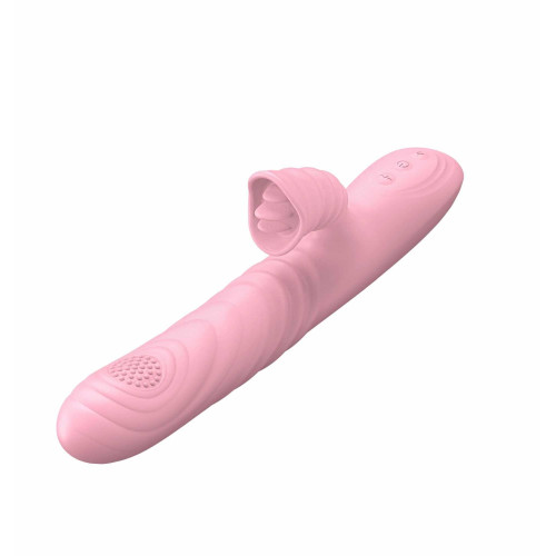 Вібратор B - Series Lyla Angelia, USB 3 Functions Of Thrusting, 20 Vibrations Flesh