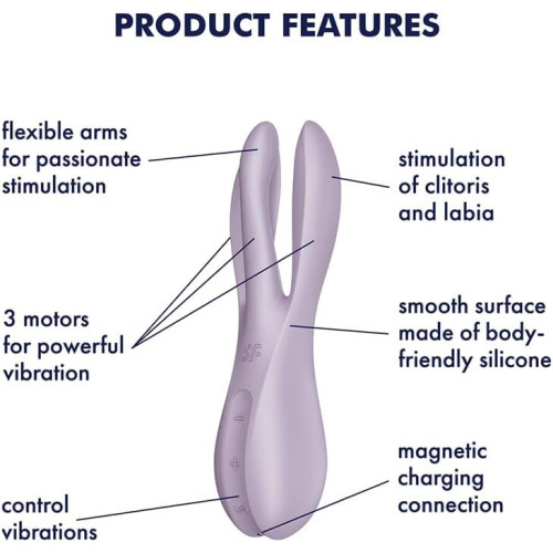 Клиторальный вибратор Satisfyer Threesome 2 Violet