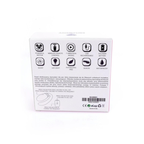 Вибратор для пар B - Series Smart V-Vibe USB, 7 Function, Remote Control Pink