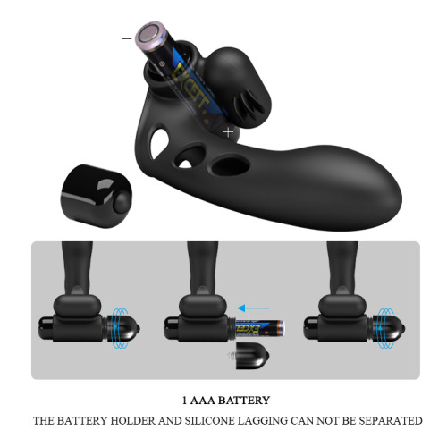 Насадка на палець Pretty Love Orlando Honey Finger Vibrator Black