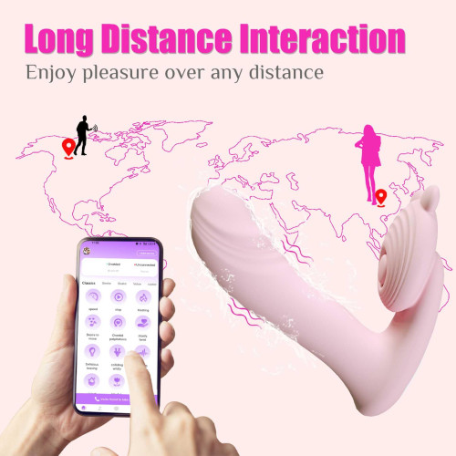 Вібратор B - Series Fox Silicone vibrator, 6 frequenciesFinger function, Heating + APP