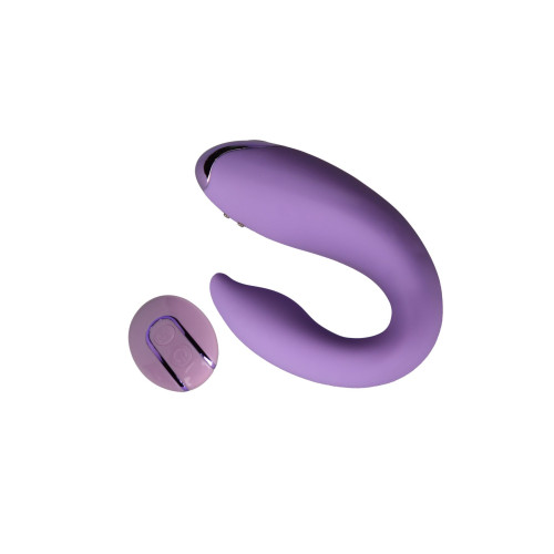 Вибратор для пар FairyGasm PleasureBerry violet, зарядный кейс, пульт ДУ