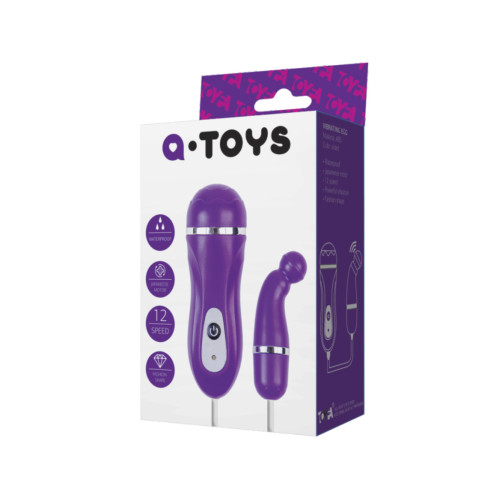 Віброяйце Toyfa A-Toys ABS пластик Фіолетове 5.5 см