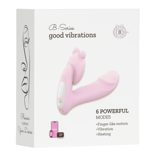 Вібратор B - Series Fox Silicone vibrator, 6 frequenciesFinger function, Heating + APP