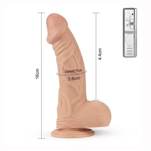 Вибратор LoveToy Real Extreme Vibrating Dildo 9