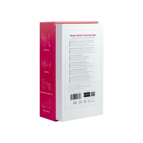 Смарт-виброяйцо Magic Motion Flamingo Max Orange 2 в 1: виброяйцо и тренажер Кегеля, 10 режимов