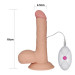 Вібратор LoveToy The Ultra Soft Dude Vibrating Тілесний 17.5 см