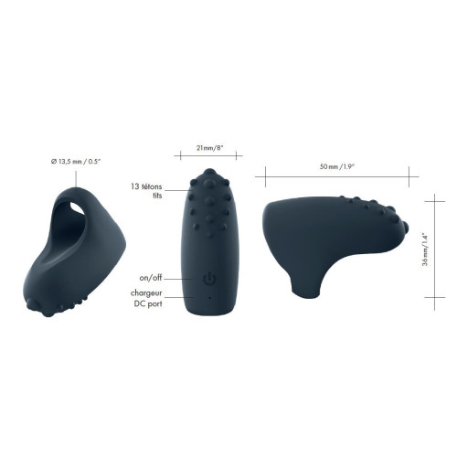 Клиторальный вибратор Marc Dorcel MAGIC FINGER Черный