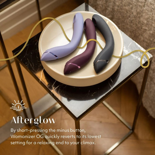 Вибратор для точки G c вакуумной стимуляцией Womanizer OG Aubergine
