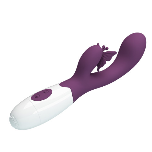 Вибратор Pretty Love Butterfly Kiss Vibrator Plum
