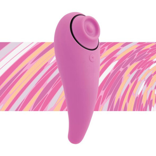 Пульсатор для клитора плюс вибратор FeelzToys FemmeGasm Tapping & Tickling Vibrator Розовый
