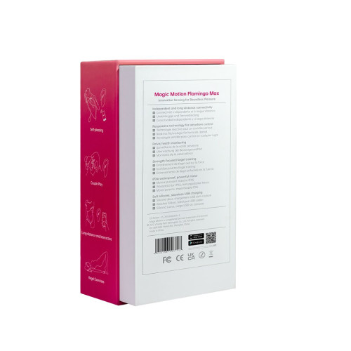 Смарт-виброяйцо Magic Motion Flamingo Max Pink 2 в 1: виброяйцо и тренажер Кегеля, 10 режимов