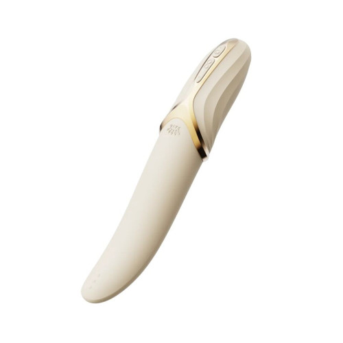 Вибратор Zalo – EVE Ivory White, вибрация + ротация, имитация язычка, подогрев до 39 °C