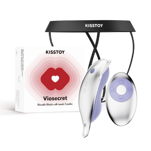 Вібратор у трусики KISTOY Viosecret, пояс для фіксації та пульт ДК у комплекті