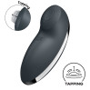 Вибростимулятор-пульсатор Satisfyer Tap & Climax 2 Grey, эффект постукивания пальцем