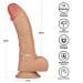 Реалистичный вибратор LoveToy Vibrating Power Basics Cock 8.5
