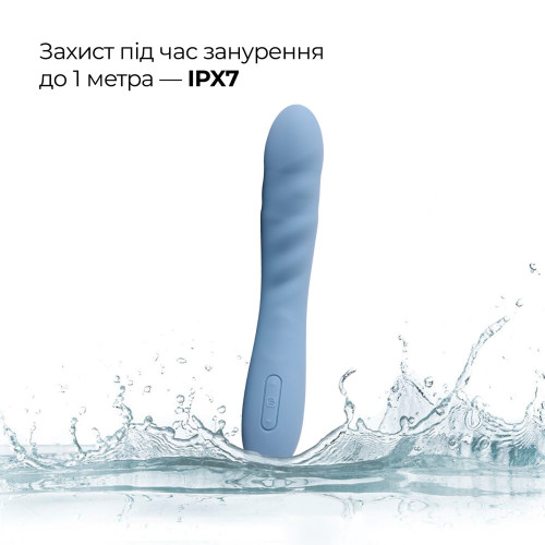 Смарт-вибратор с пульсацией Svakom Ava Neo Cornflower Blue, 15 режимов работы, водонепроницаемый