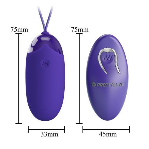 Виброяйцо Pretty Love Berger-Youth Wireless Egg Blue