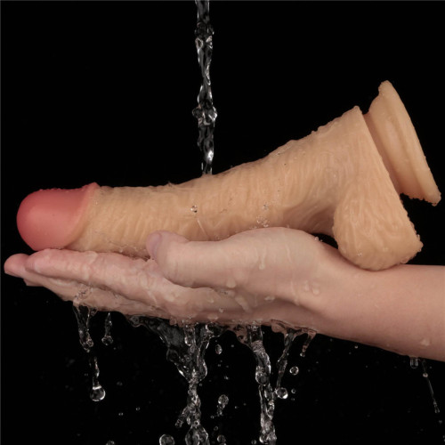 Реалистичный вибратор LoveToy Vibrating Power Basics Cock 8.5