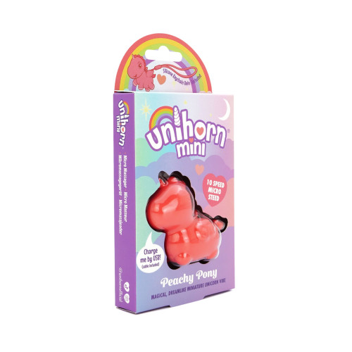 Вібратор-єдиноріжка Unihorn Mini - Peachy Pony, брелок з вібрацією
