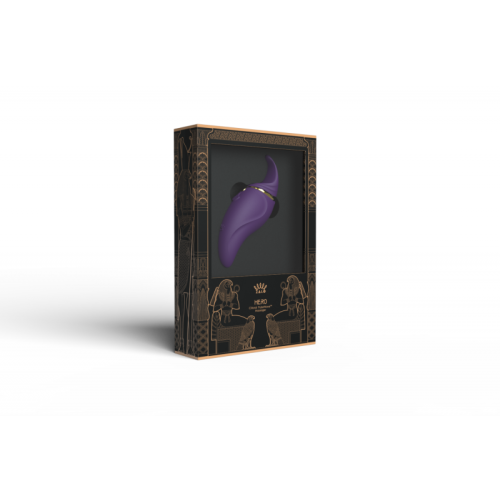 Кліторальний вібромасажер з язичком та вібрацією Zalo Hero Фіолетовий