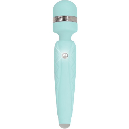 Роскошный вибромассажер PILLOW TALK Cheeky с кристаллом Сваровски Бирюзовый