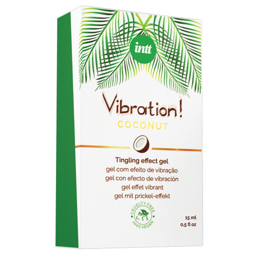 Рідкий вібратор Intt Vibration Coconut Vegan (15 мл), дуже смачний, діє до 30 хвилин
