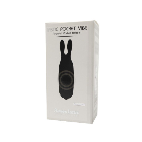 Минивибратор Adrien Lastic Lastic Pocket Vibe Rabbit Черный