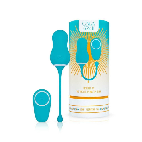 Вибрайте Cala Azul – Elena Vibrating Egg With Remote Control, 10 режимов, пульт ДУ