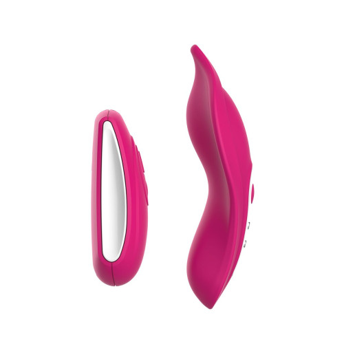 Вибратор в трусики Liebe Panty Vibe Recargable Cerise, нагрев до 39 °C, пульт, трусики в комплекте