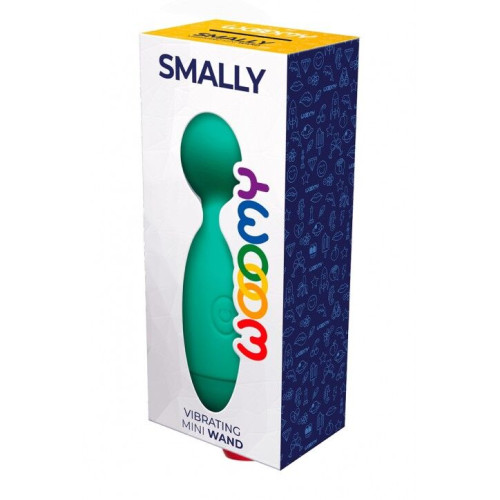 Минивибромассажер Wooomy Smally Mini Wand Turquoise
