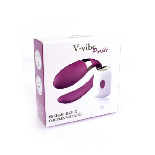 Вибратор для пар B - Series Smart V-Vibe, USB, 7 Function, Remote Control Purple