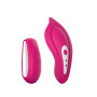 Вібратор у трусики Liebe Panty Vibe Recargable Cerise, нагрів до 39 °C, пульт, трусики в комплекті