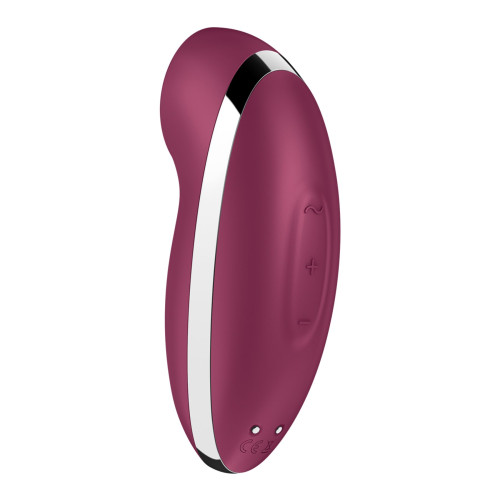 Вибростимулятор-пульсатор Satisfyer Tap & Climax 2 Red, эффект постукивания пальцем