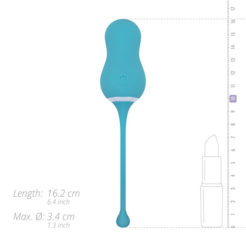 Вибрайте Cala Azul – Elena Vibrating Egg With Remote Control, 10 режимов, пульт ДУ