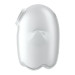 Вакуумний кліторальний стимулятор з вібрацією Satisfyer Glowing Ghost White, світиться в темряві