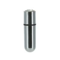 Віброкуля PowerBullet First-Class Bullet 2.5″ з Key Chain Pouch, Silver, 9 режимів вібрації