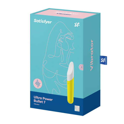 Минивибратор с гибким язычком Satisfyer Ultra Power Bullet 7 Желтый