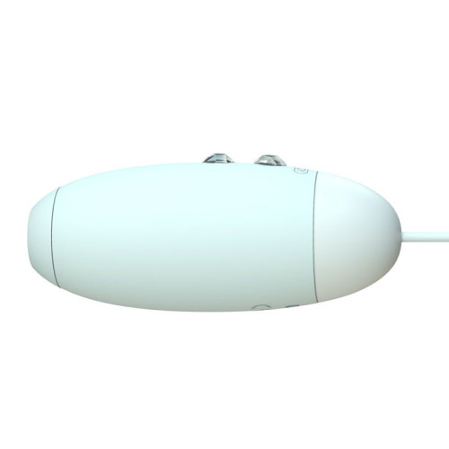 Вакуумный стимулятор с виброяйцом 2-в-1 KisToy Miss VV Голубой