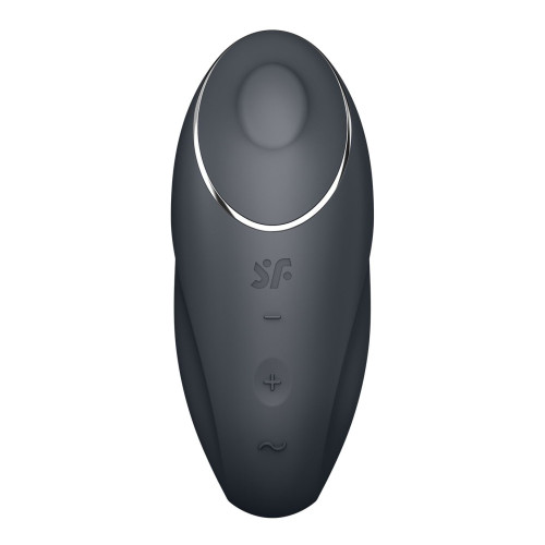 Вибростимулятор-пульсатор Satisfyer Tap & Climax 1 Grey, эффект постукивания пальцем, 2 мотора