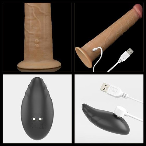 Вибратор LoveToy DualLoveToyLayered Silicone Rotator 10 Flesh