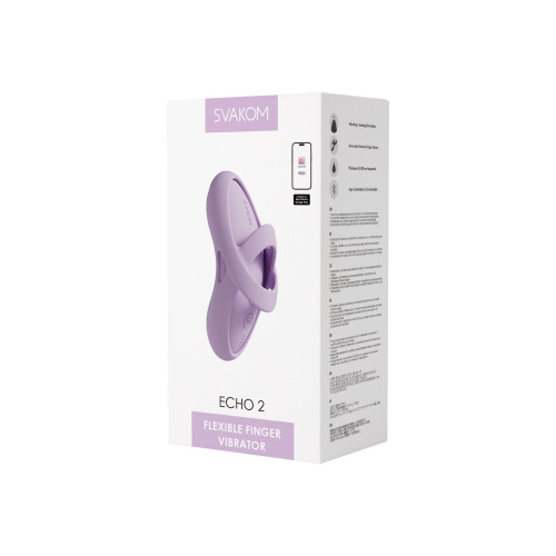Кліторальний вібратор Svakom Echo 2 Pink Lilac