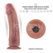 Реалистичный вибратор LoveToy Vibrating Dual Density Power Cock 10.5