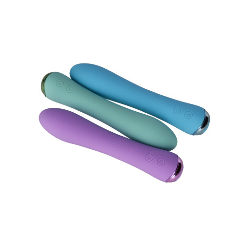 Вибратор с подогревом FairyGasm WowGenie green, подогрев до 42 °C