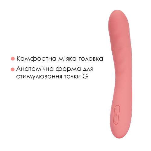 Смарт-вібратор з пульсацією Svakom Ava Neo Peach Pink, 15 режимів роботи, водонепроникний